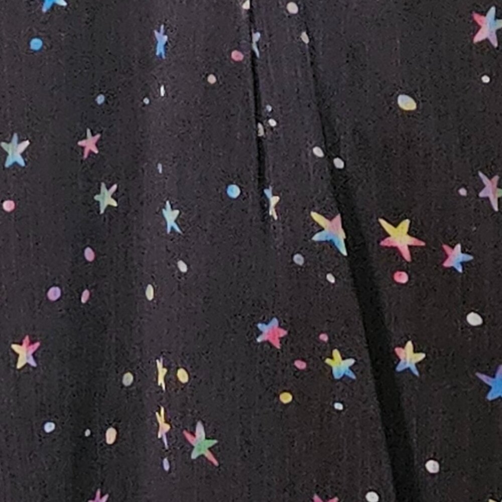 Cosmic Starry Long Sleave Shear Shirt Sz XL Polyester Spandex - Picture 8 of 8